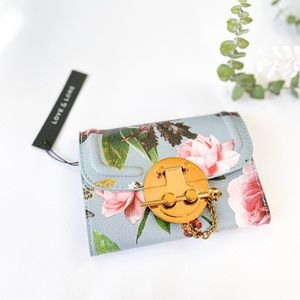 NWT Floral Trifold Wallet